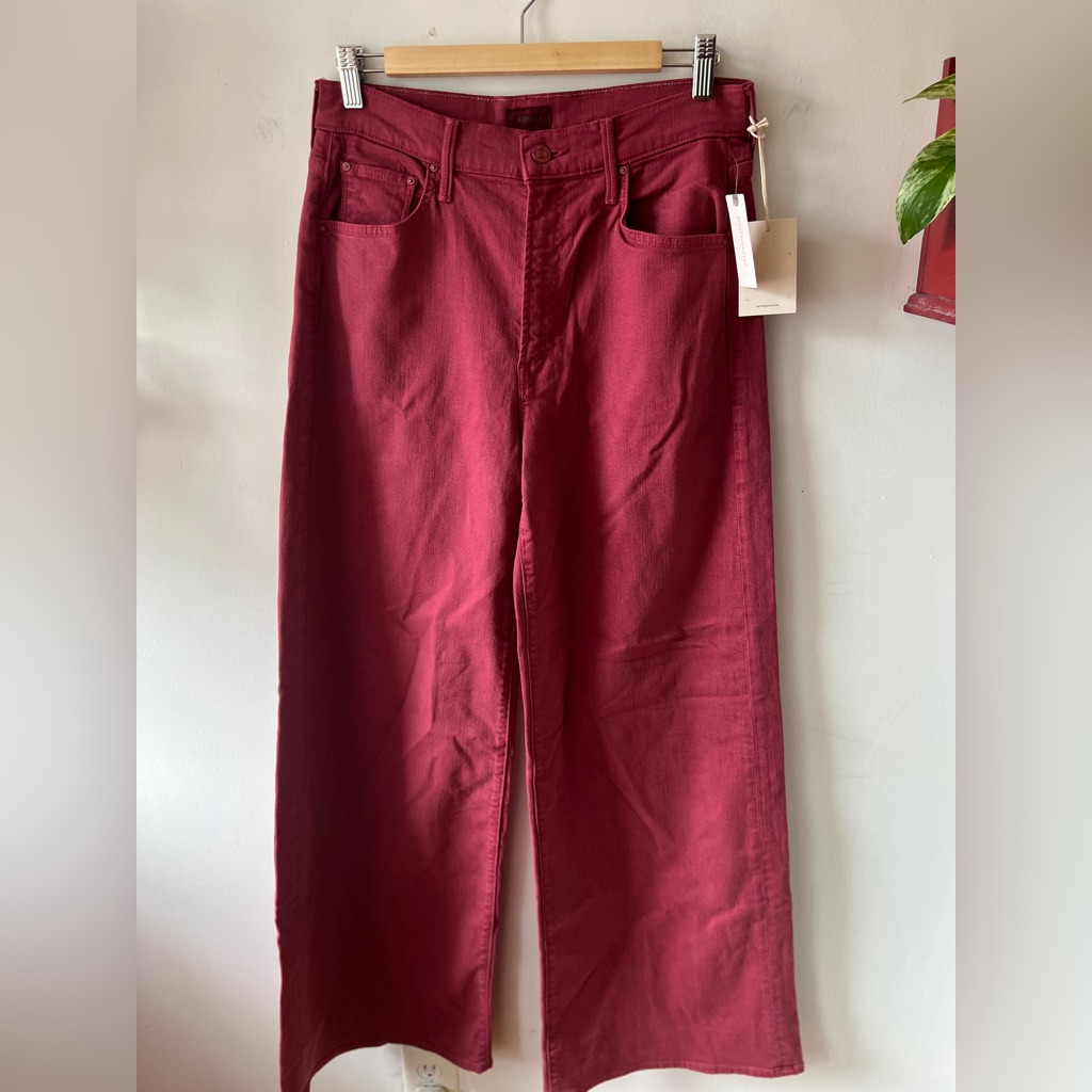 Mother Flare Jeans In Brick Red The Undercover Bnwt 29